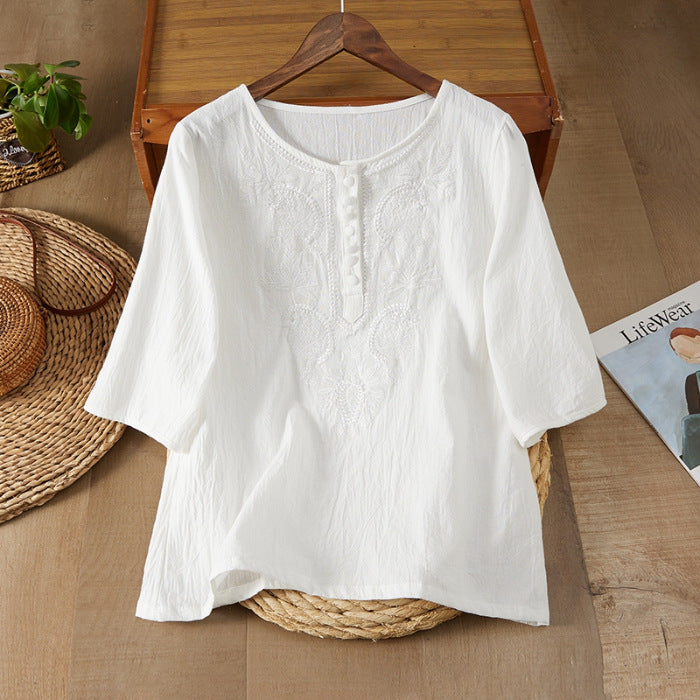 Embroidered Cotton Indian Kurti