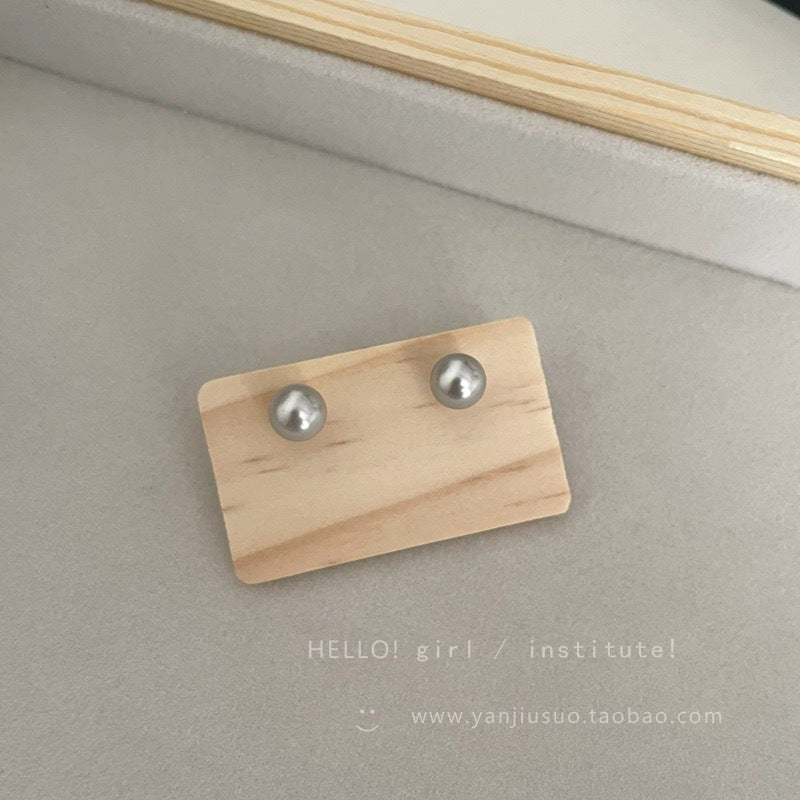 Lustre Bloom Silver Pearl Earrings