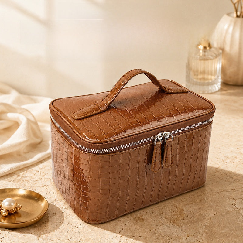 Sablehide Embossed Cosmetic Case