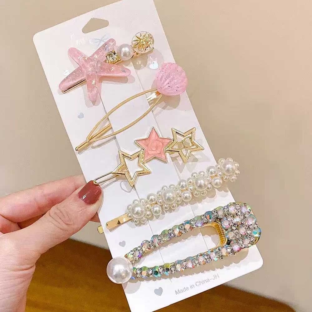 Starfish eight-piece hairpin