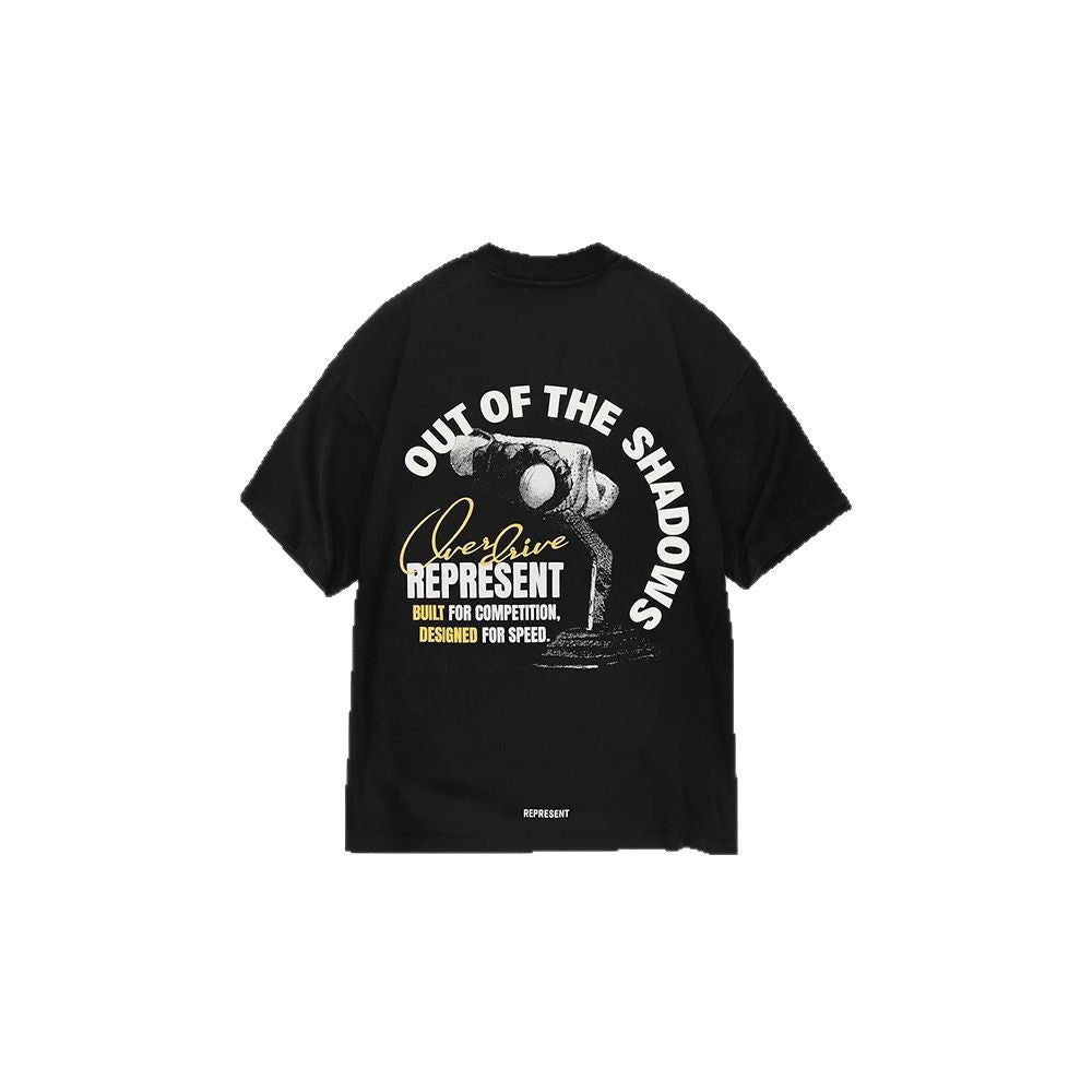 Print Cotton T-Shirt with Retro Car Culture Design