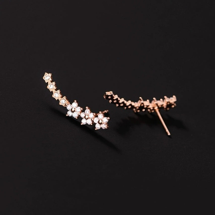 Luna Gleam Geometric Stud Earrings