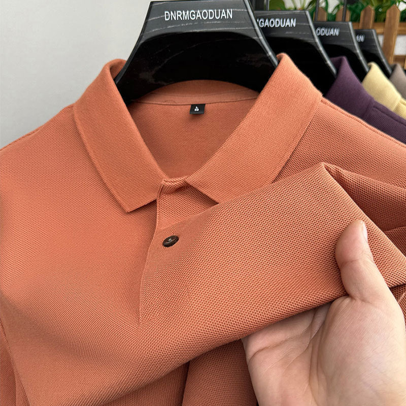 Mens Cotton Polo Shirt Short Sleeve t shirt