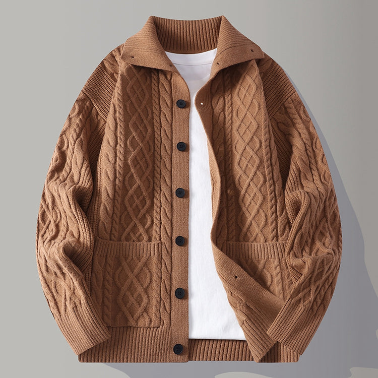 Mens Casual Cardigan Sweater