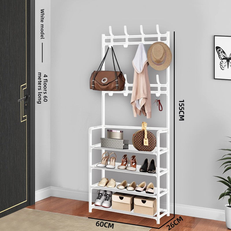 Simple floor-standing multi-functional clothes hanger