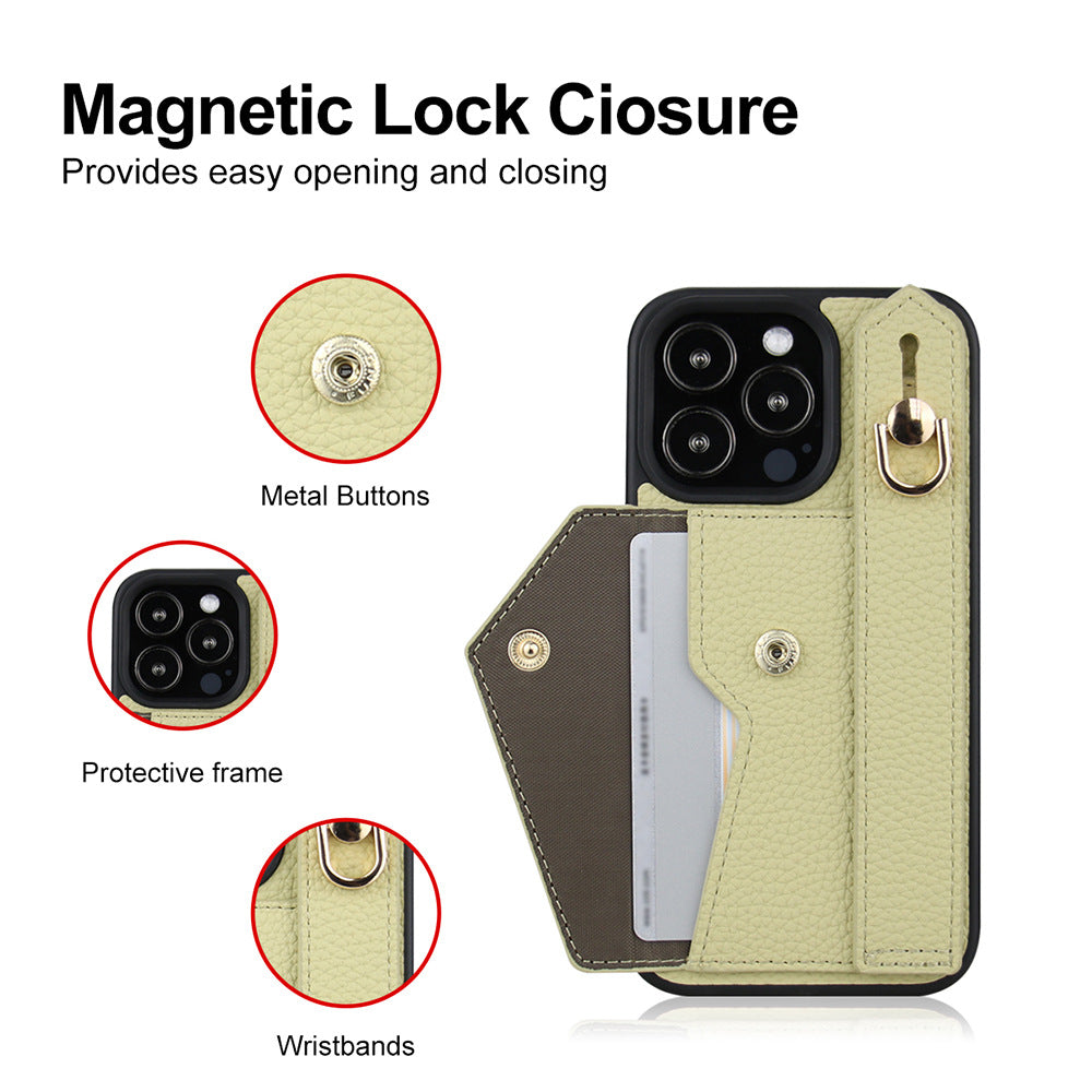 Multifunctional phone case with hanging strap, card holder and stand