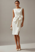 Lunelle Bowknot Backless A-Line Dress