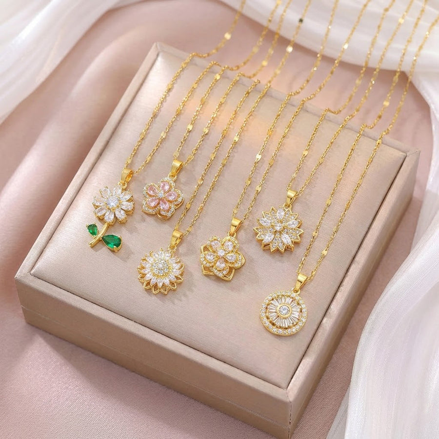 Fashionable retro-style clavicle necklace