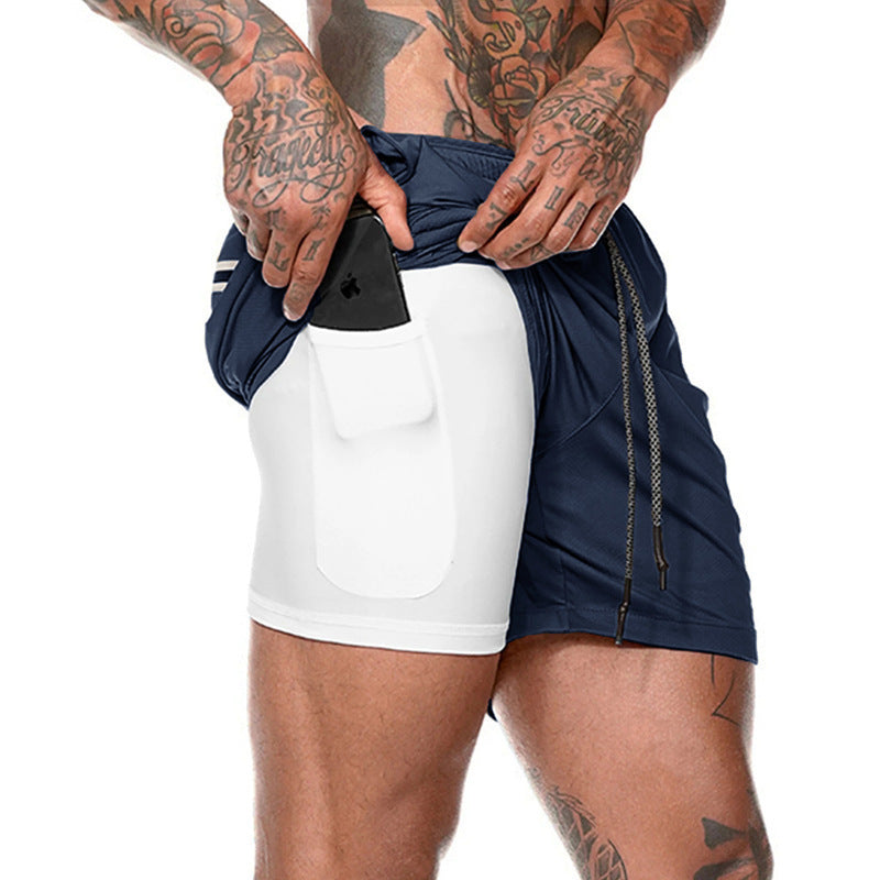 Mens Quick-Dry Sports Shorts with Breathable, Flexible Fit