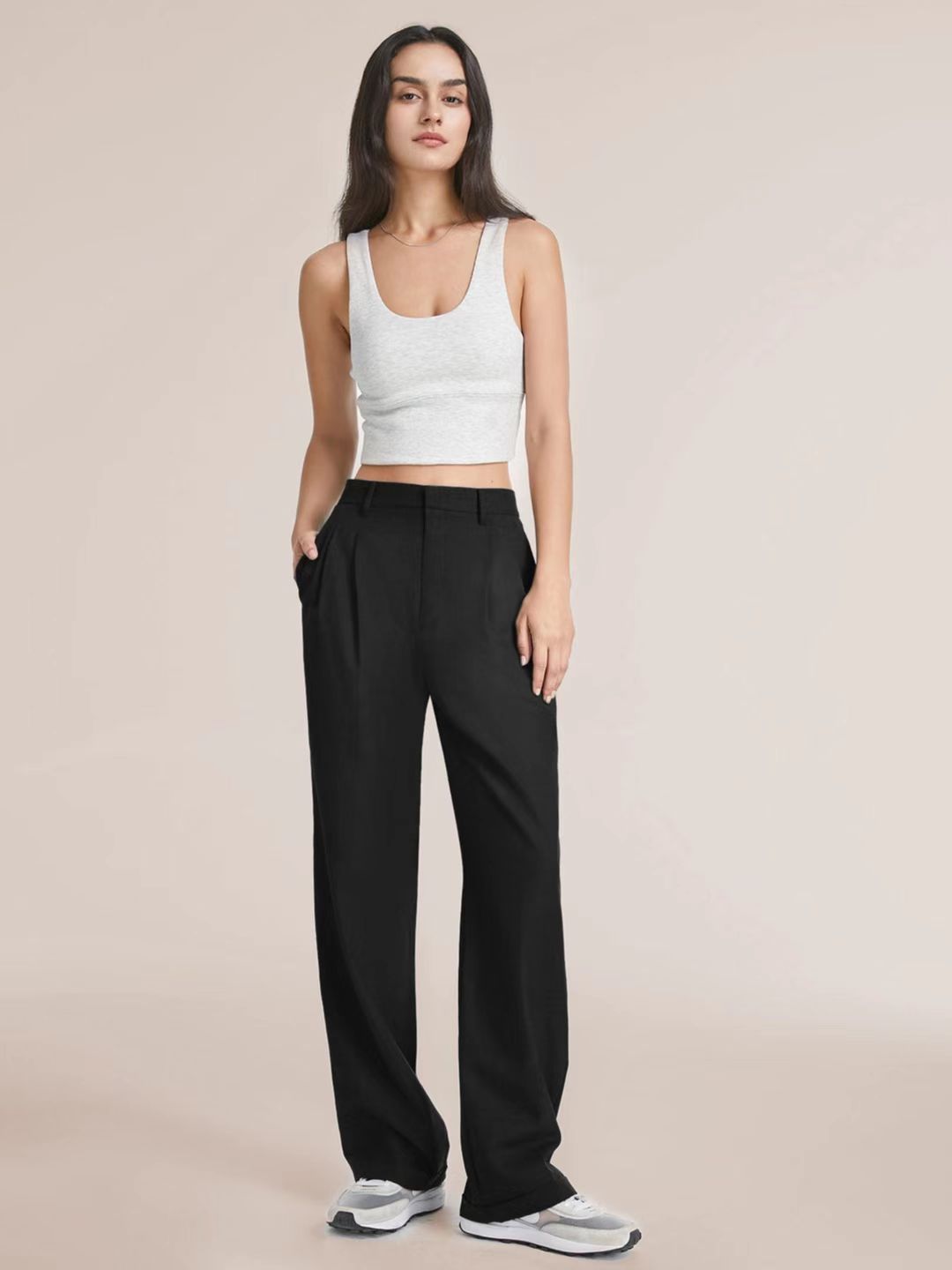 High Waist Wide Leg Pants