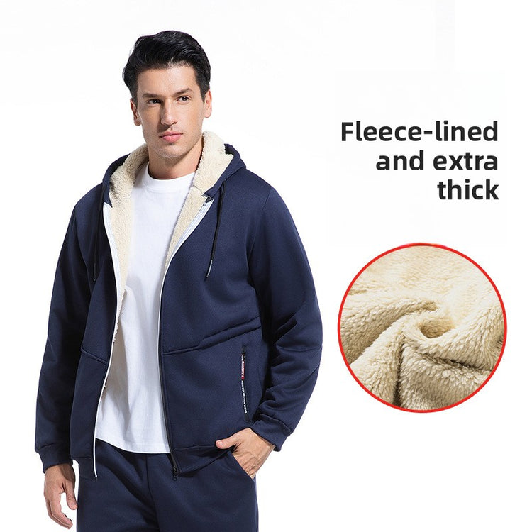 Loose and thick sheepskin jacket