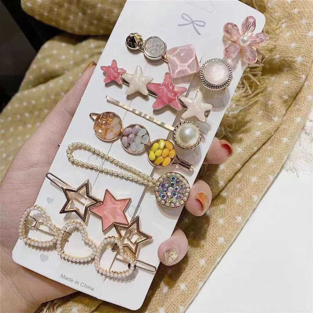Starfish eight-piece hairpin