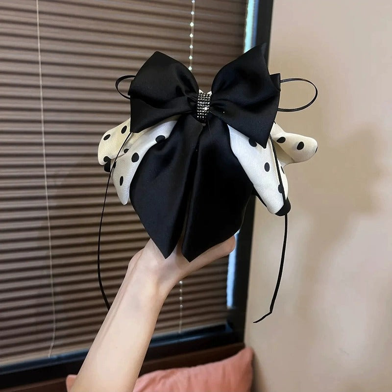 Elegant Bow Crystal Hair Claw Clip