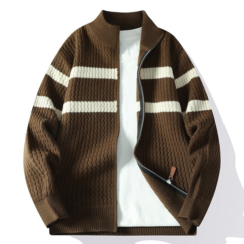 Mens Knit Sweater Jacket