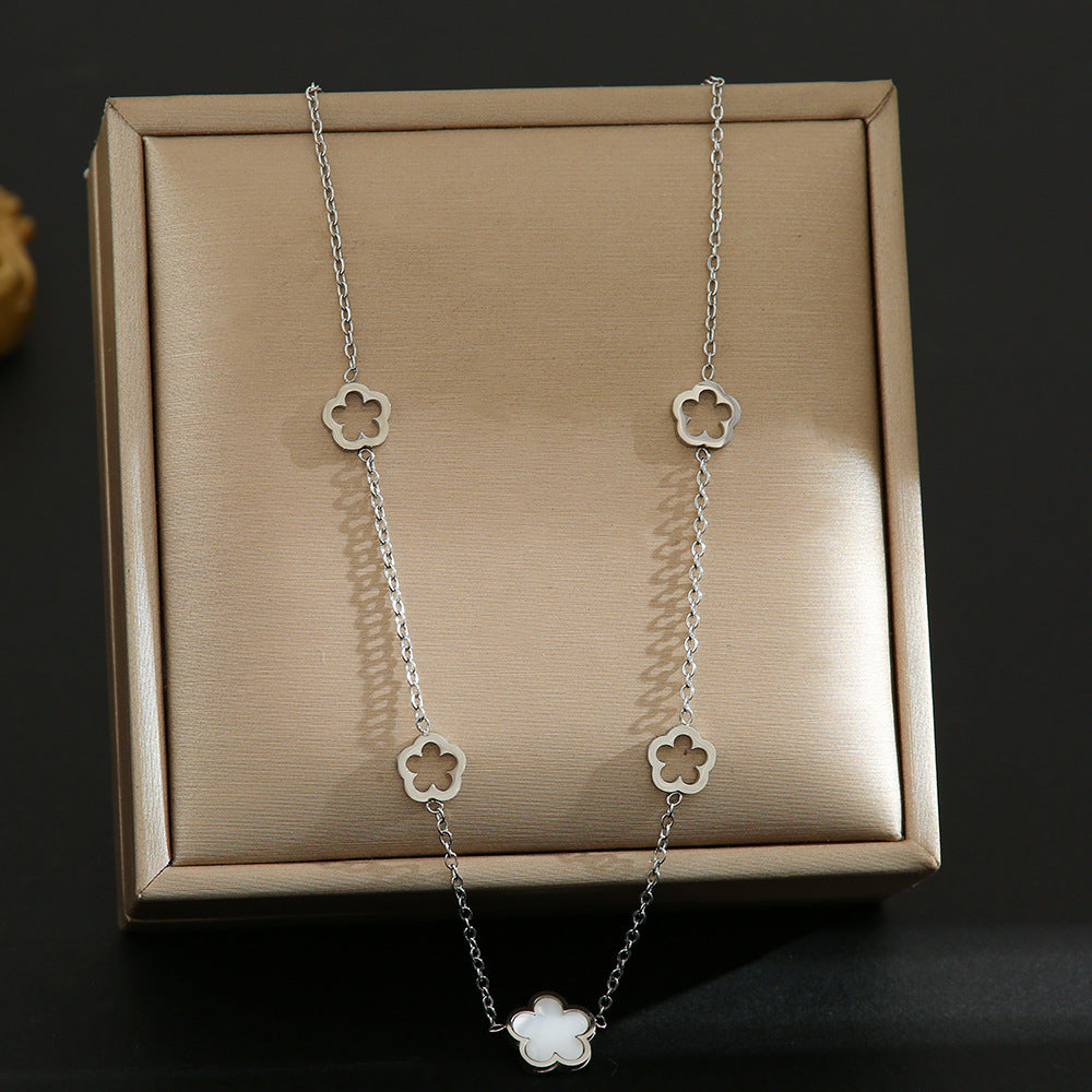 All-titanium steel necklace