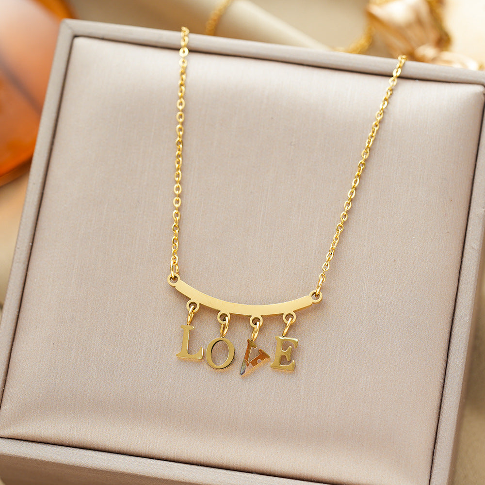 All-titanium steel necklace