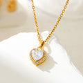 Heart Shape Zircon Necklace