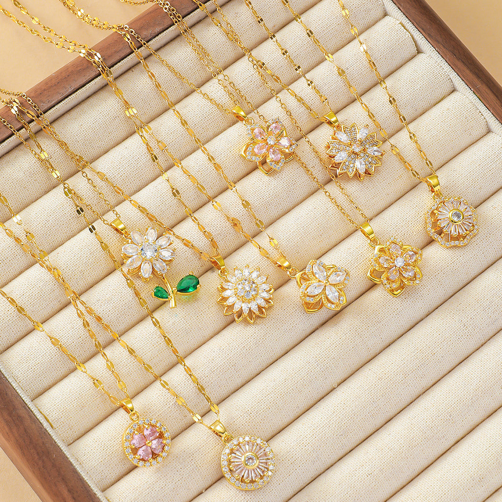 Fashionable retro-style clavicle necklace