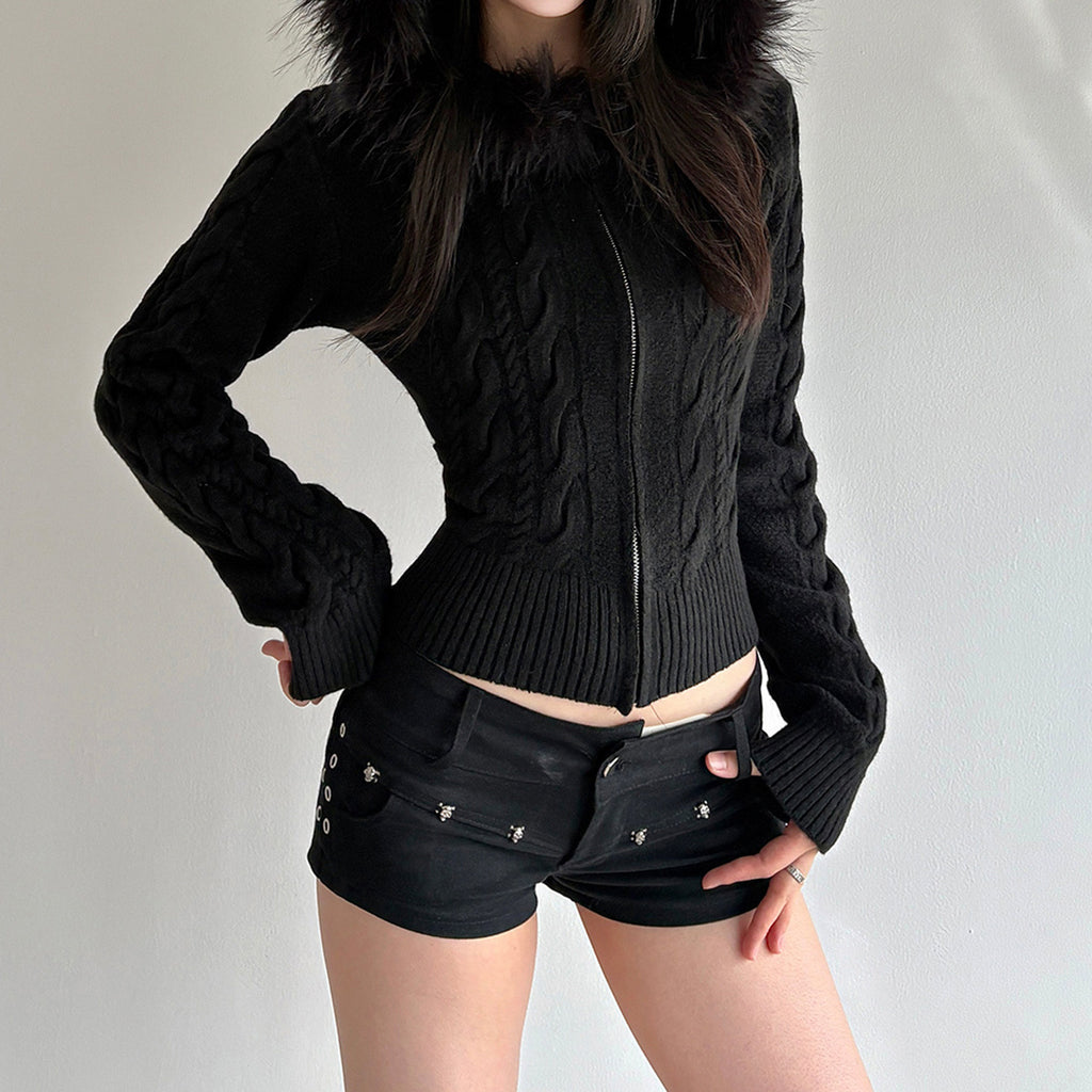 Slimming Knit Short Coat for Women