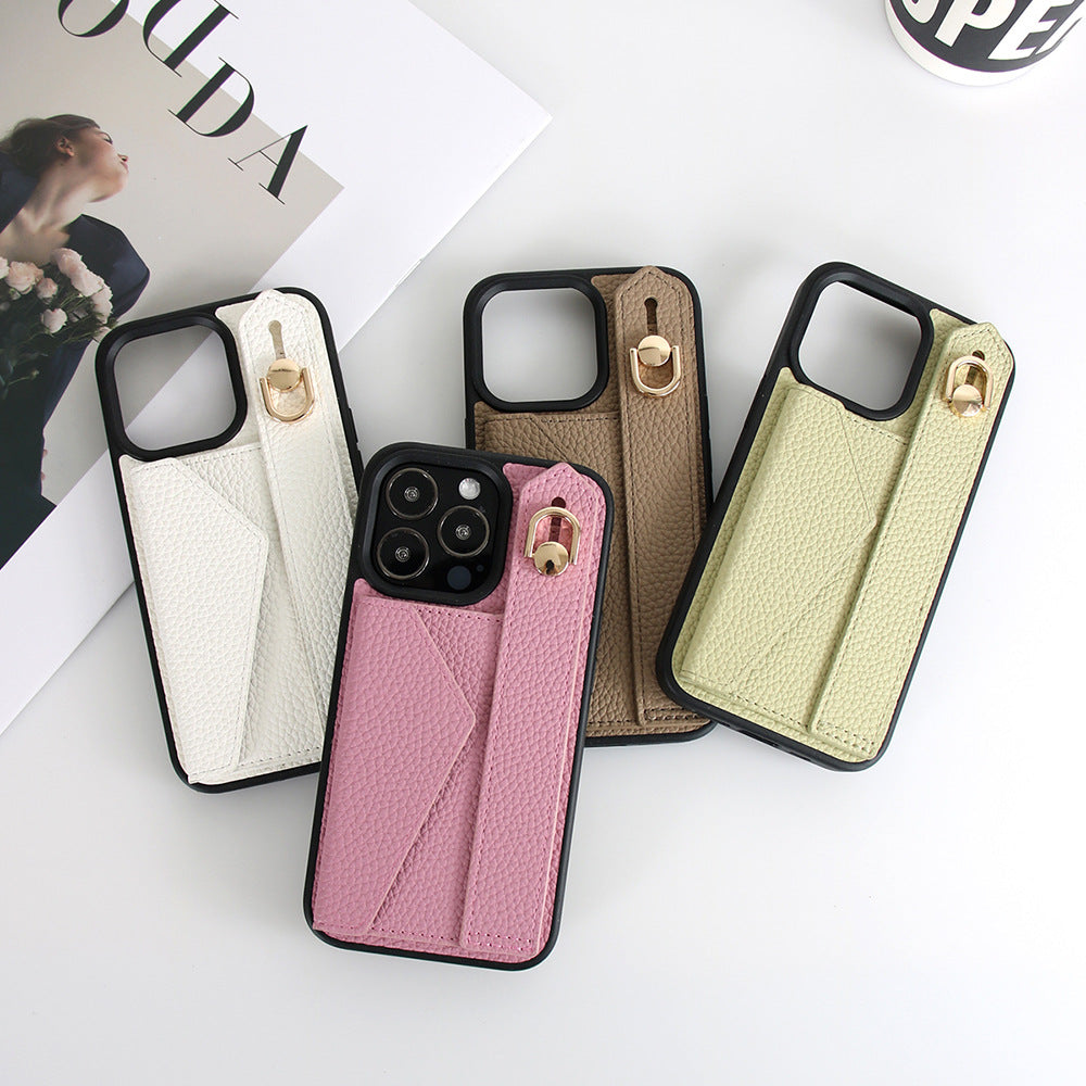 Multifunctional phone case with hanging strap, card holder and stand