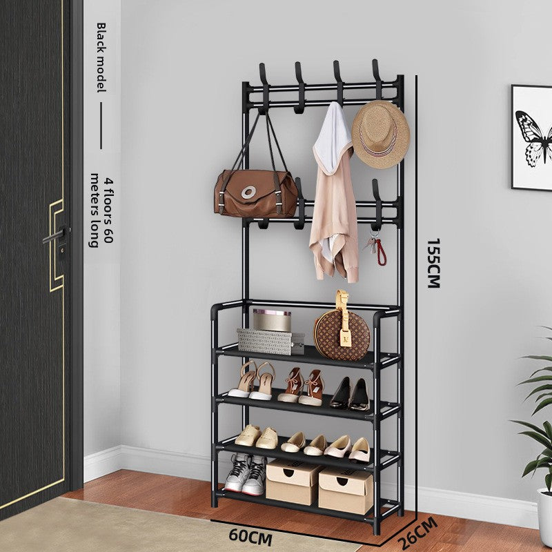 Simple floor-standing multi-functional clothes hanger