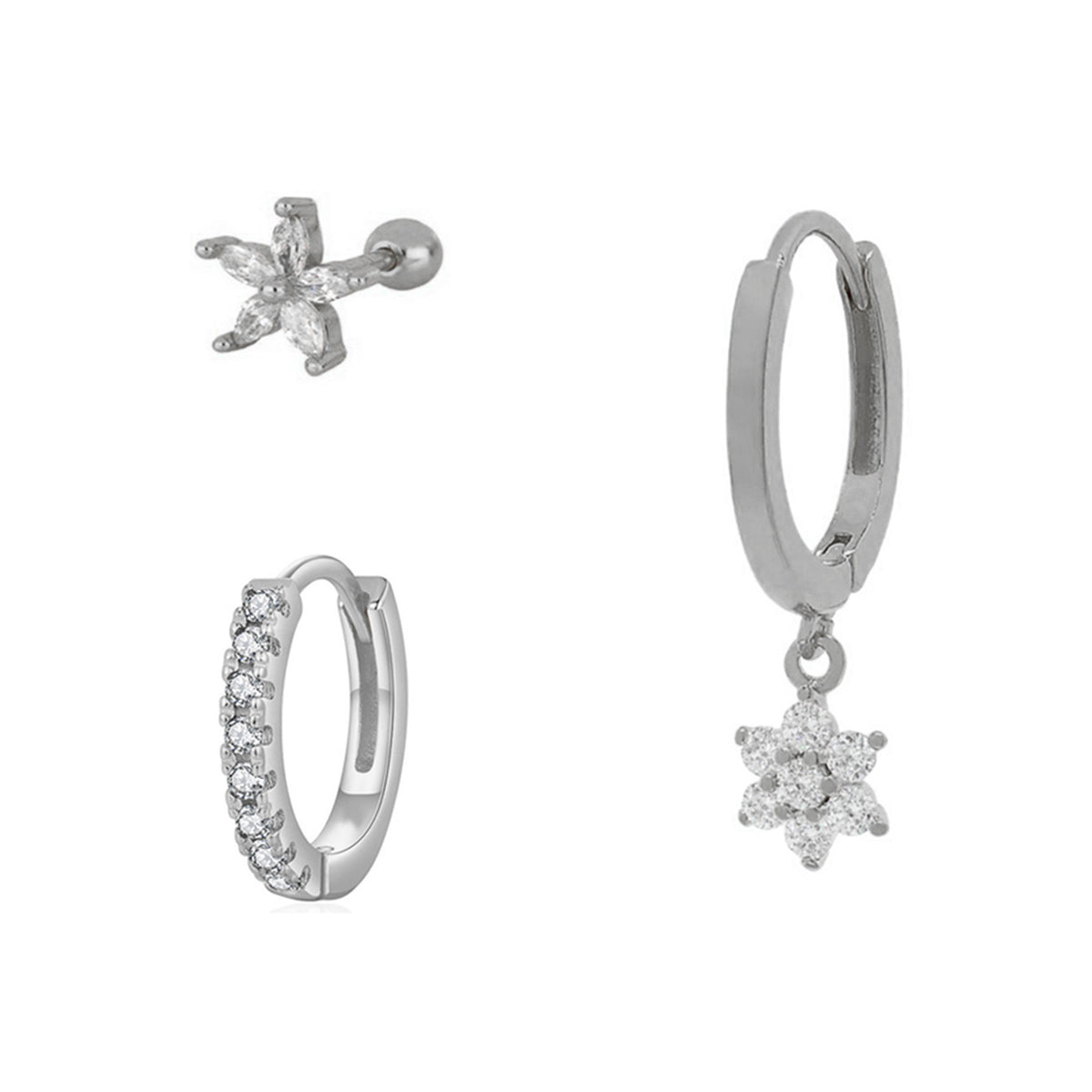 Radiance Geo Zircon Earrings