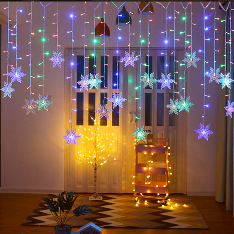 LED Snowflake Butterfly Curtain Decorative Lights