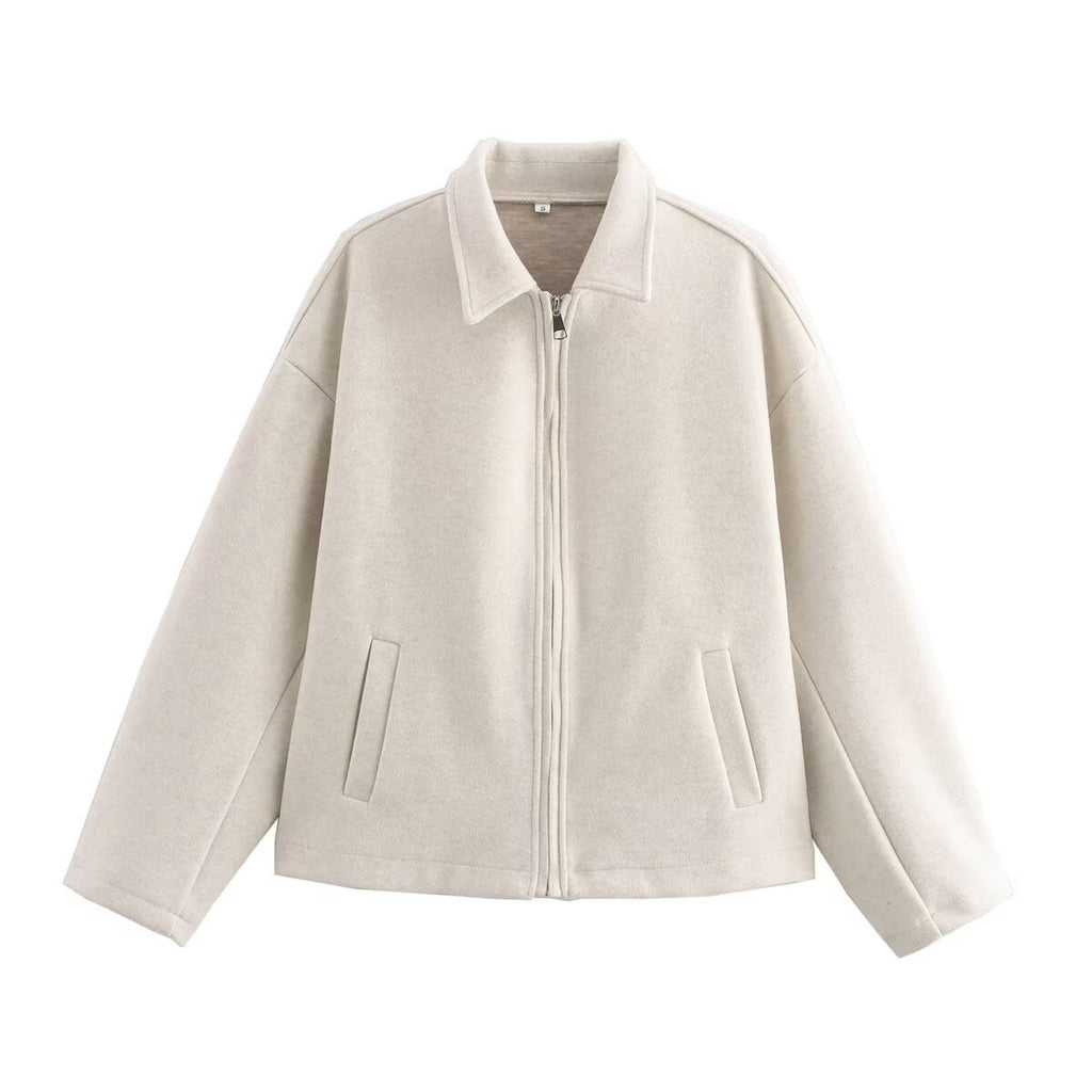 Retro Women's Long Sleeve Loose Fit Jacket