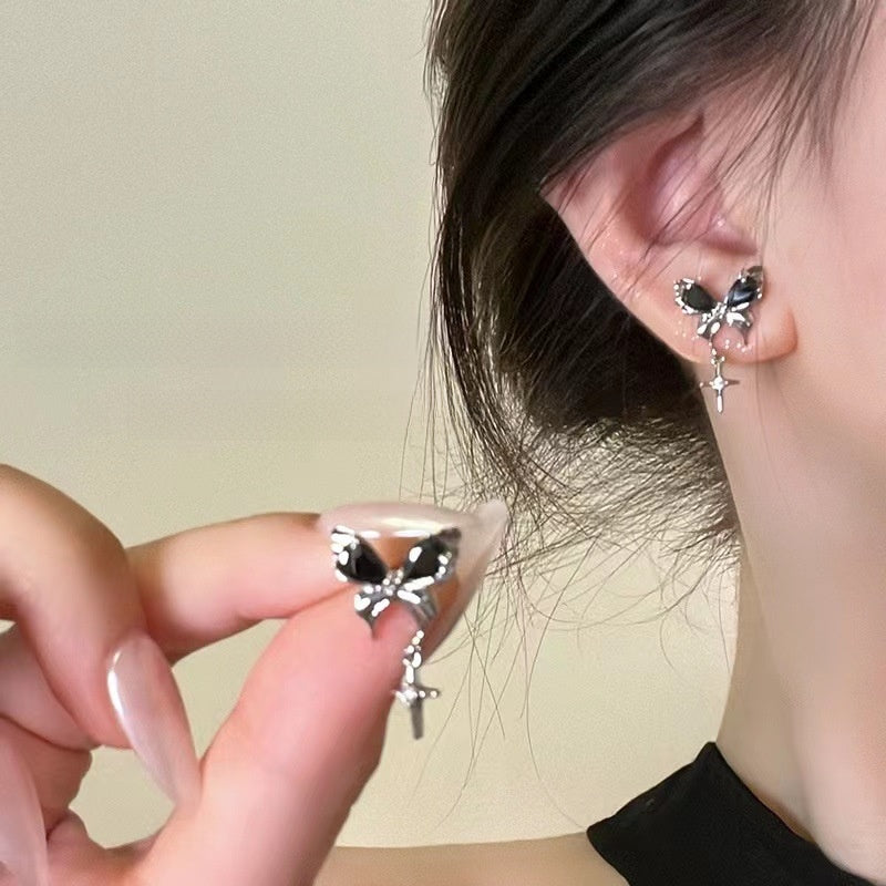 LunaPearl Butterfly Earrings Sterling Silver