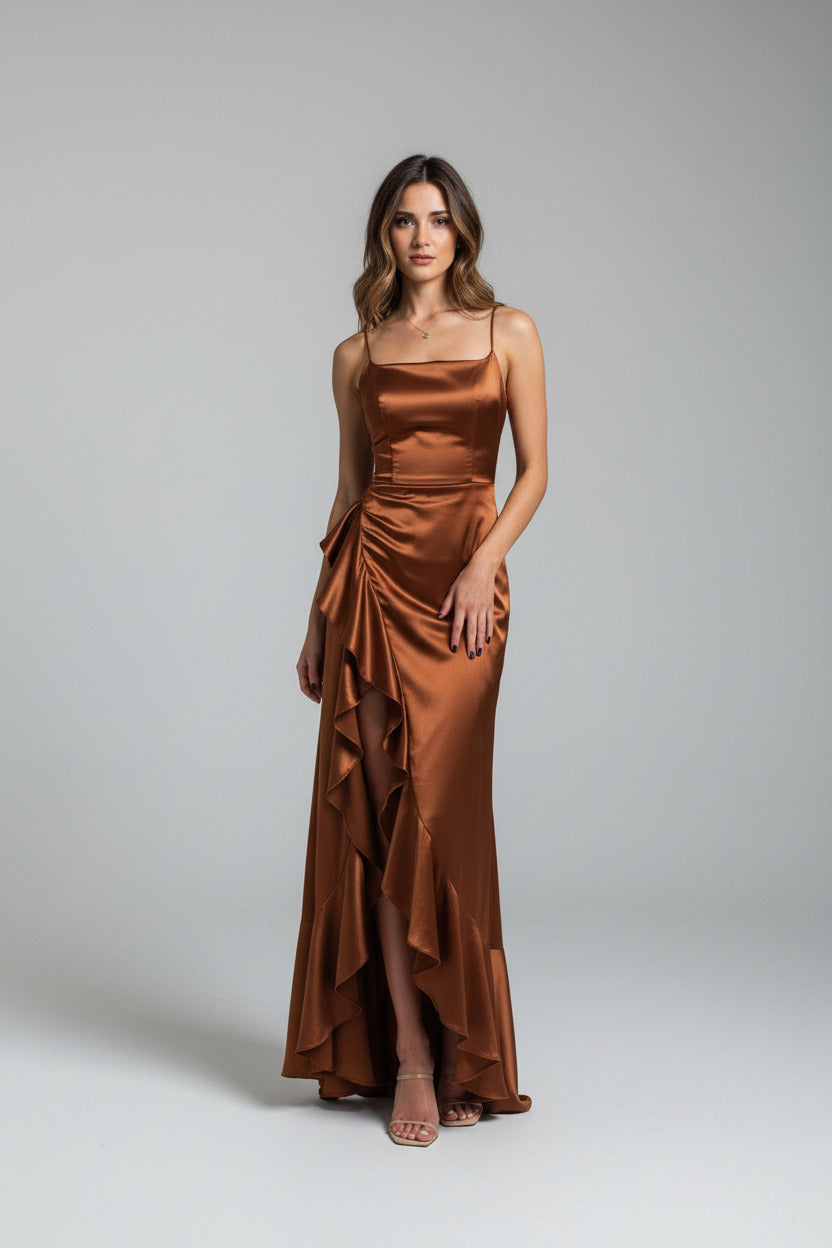 Verona Camisole Ruffle Dress