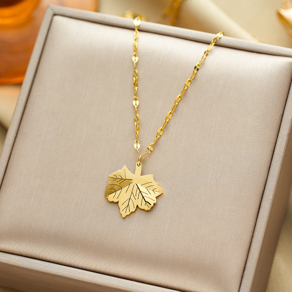 All-titanium steel necklace