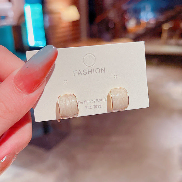 Pearl Geometric Earrings