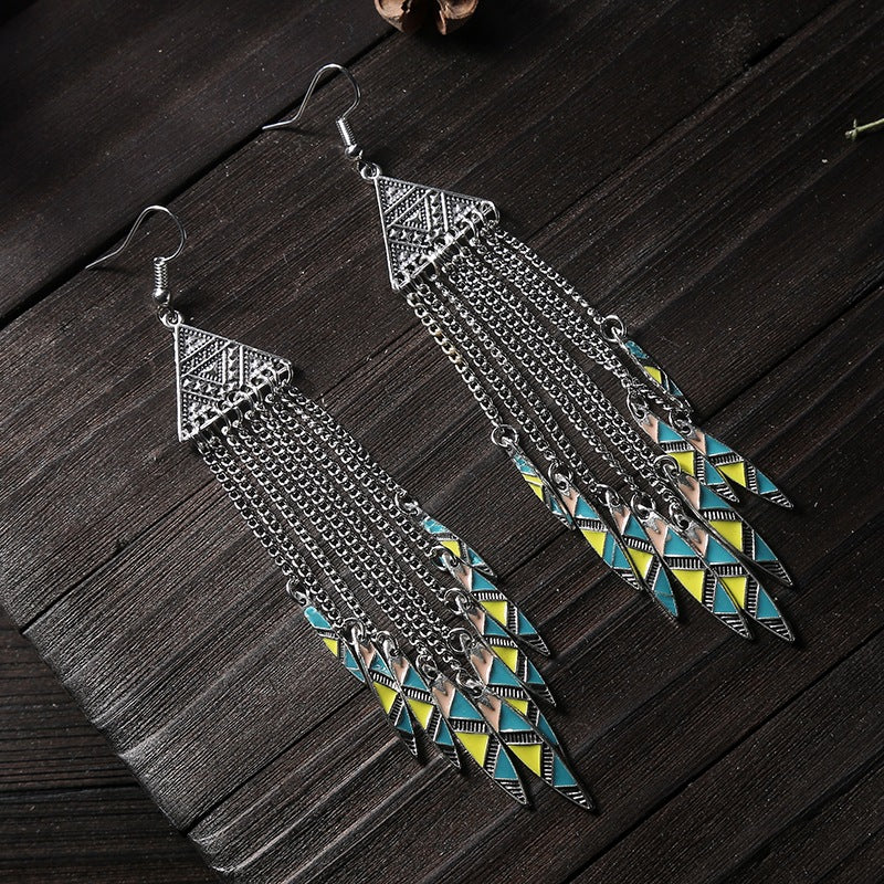 Exotic Vintage Tassel Earrings