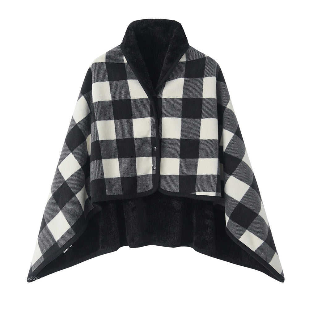 Soft Polyester Dual-Purpose Shawl Blanket