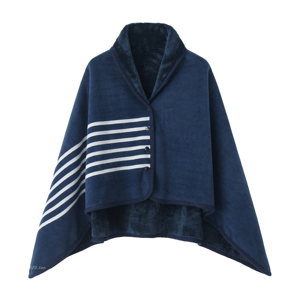 Soft Polyester Dual-Purpose Shawl Blanket