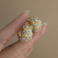Flower Zircon Earrings