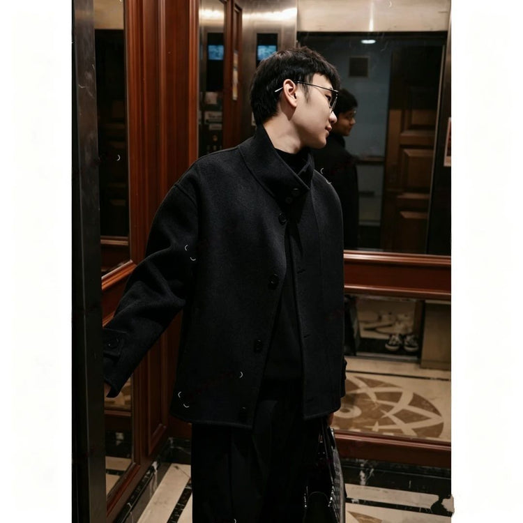 Mens Wool Blend Coat