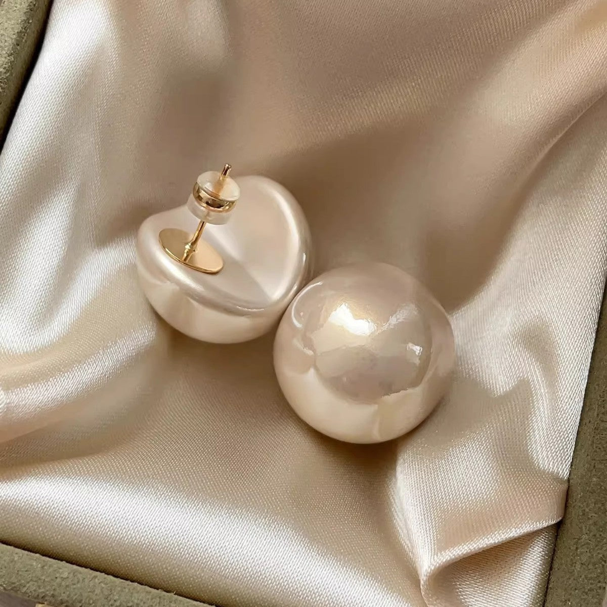 Pearl Geometric Earrings