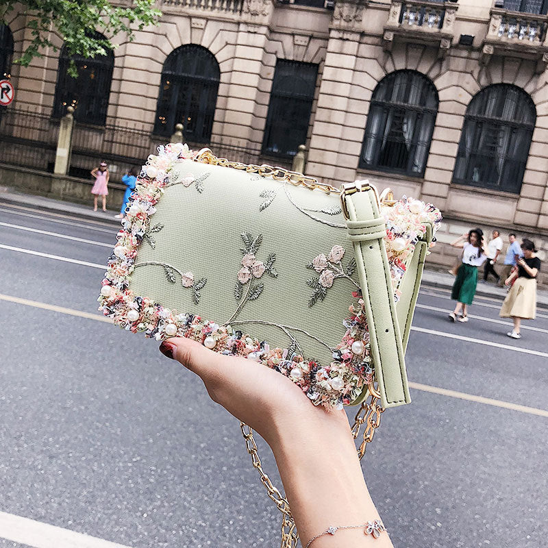 Tote Small Bag New Lace Crossbody Chain Shoulder Bag Fashion Women's Bag