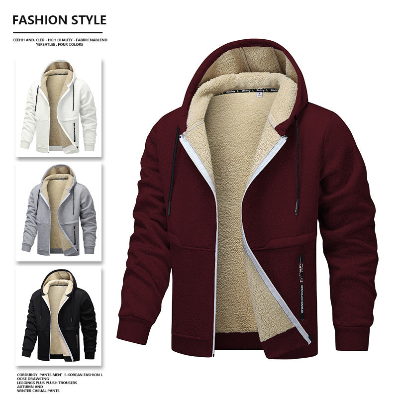 Loose and thick sheepskin jacket