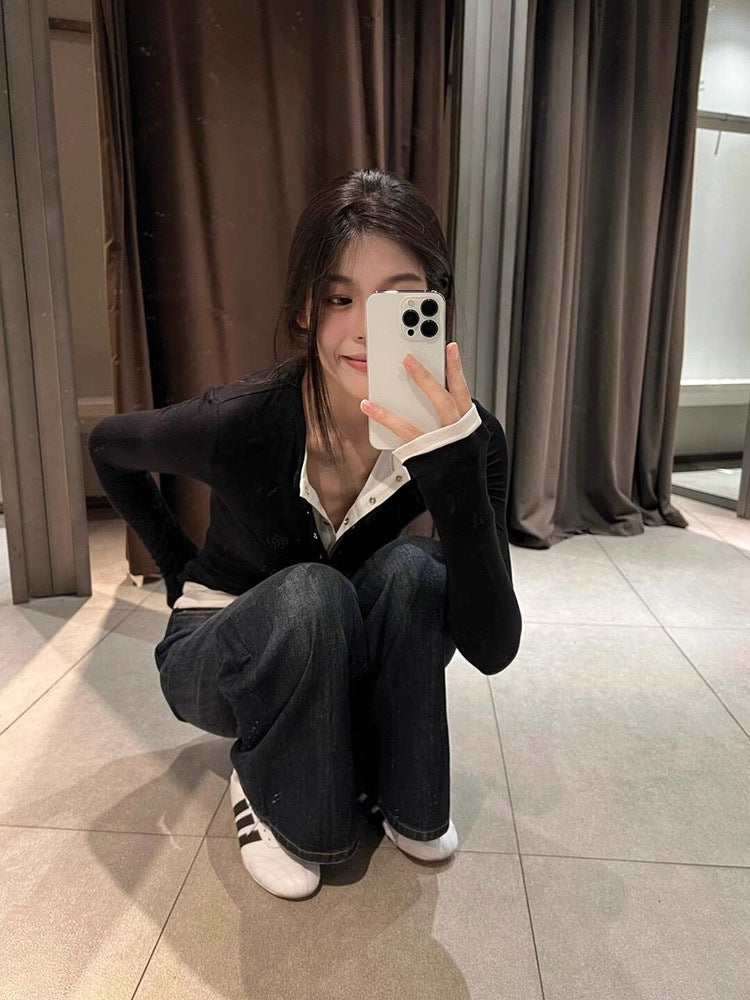 Womens Slim Fit Long Sleeve T-Shirt