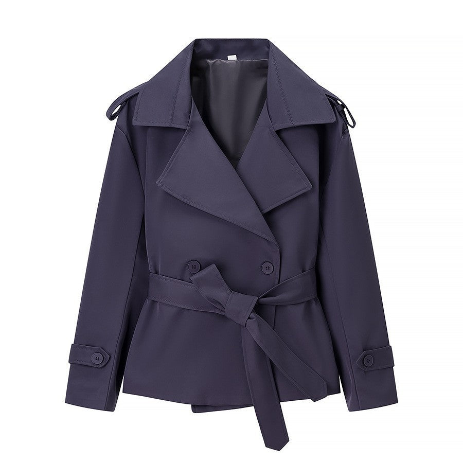 Womens Double Breasted Trench Coat