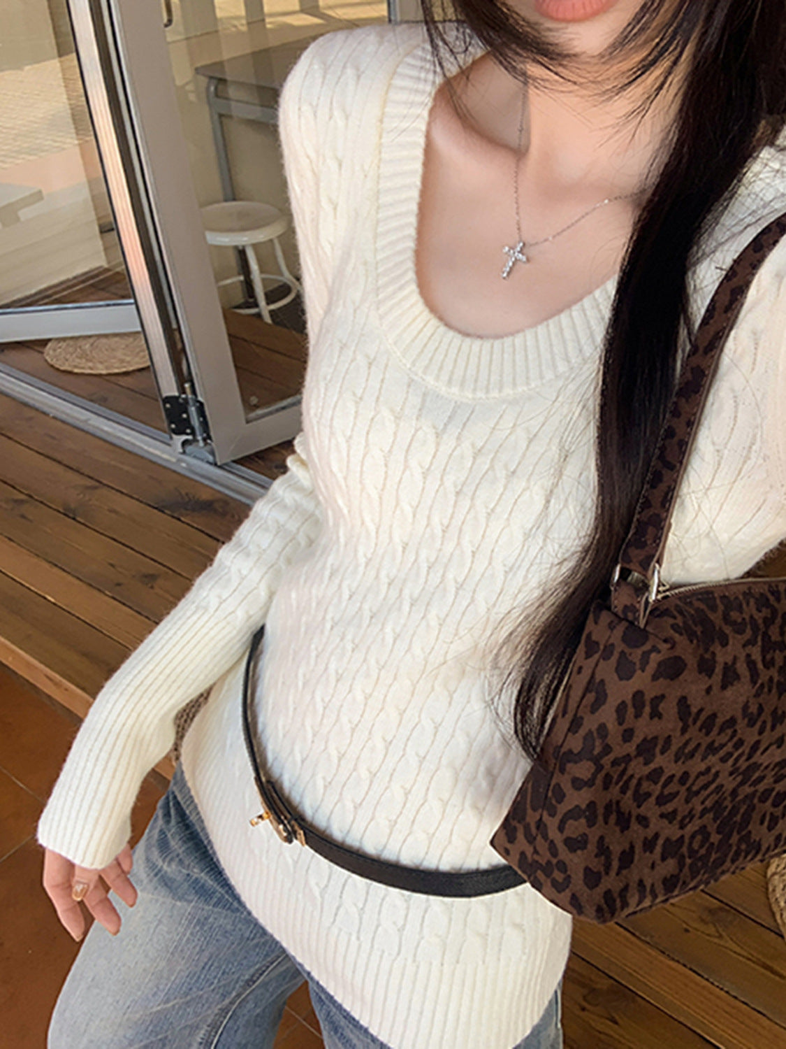Vintage Cable-Knit Sweater