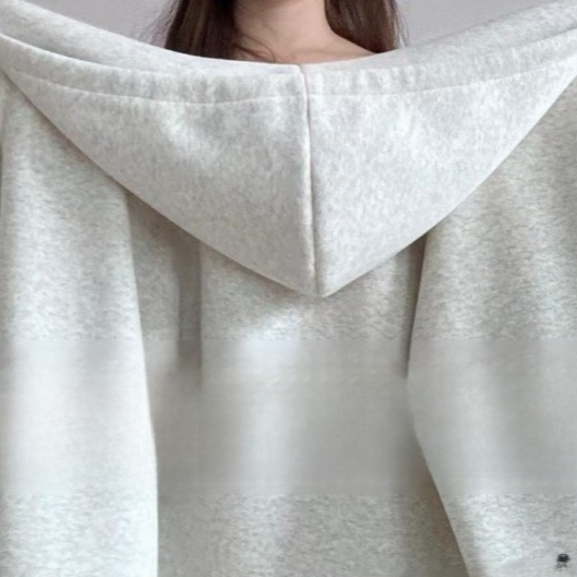Womens Loose Fit Hooded Jacket