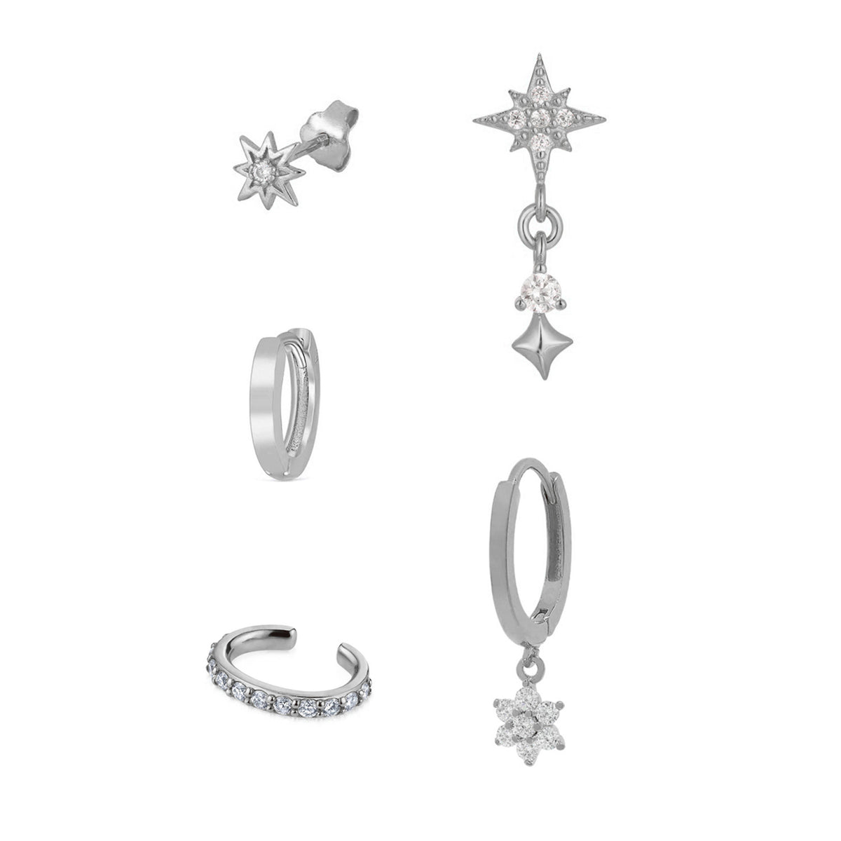 Radiance Geo Zircon Earrings