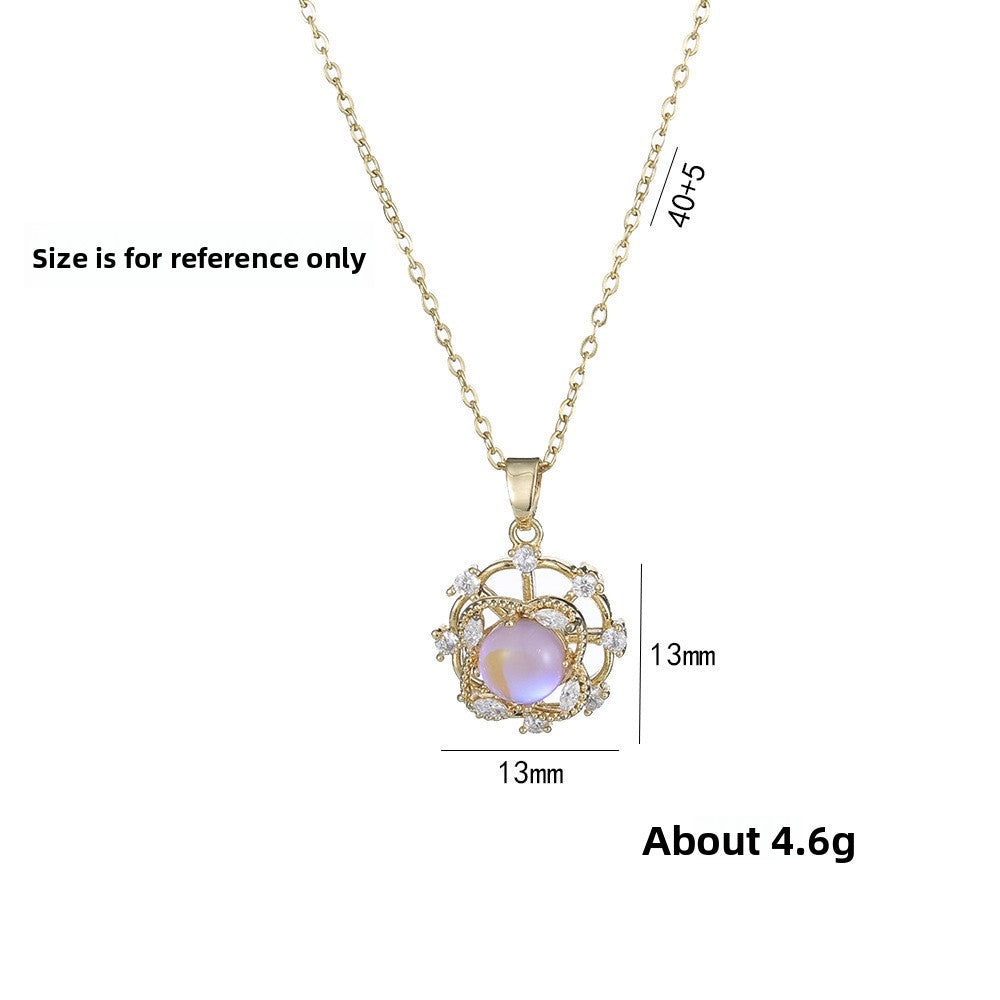 Fashionable retro-style clavicle necklace