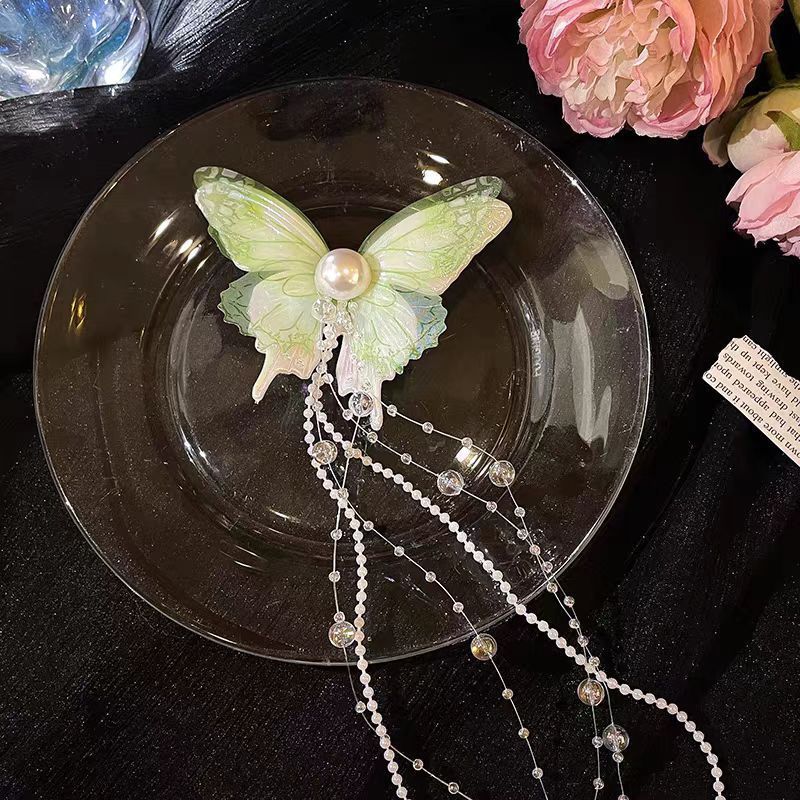 Super fairy butterfly hairpin for women, long style