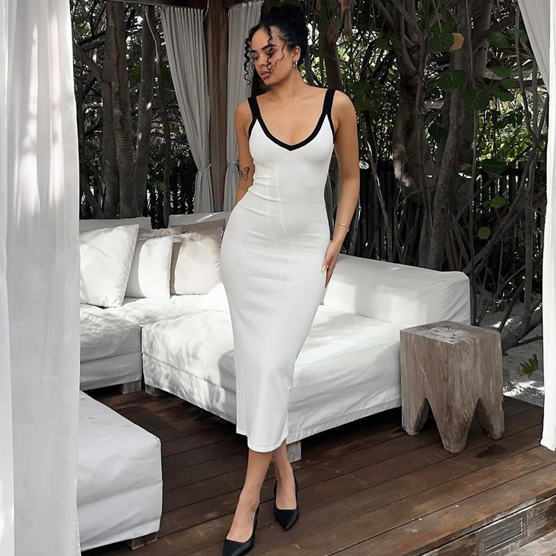 Liora V-Neck Bodycon Dress