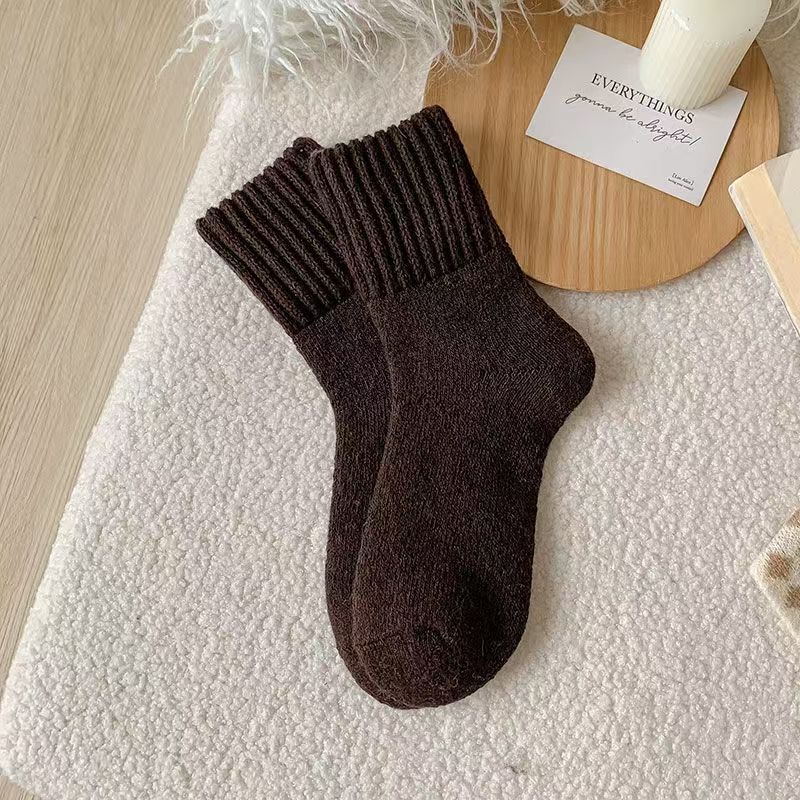 Thick, warm knitted socks