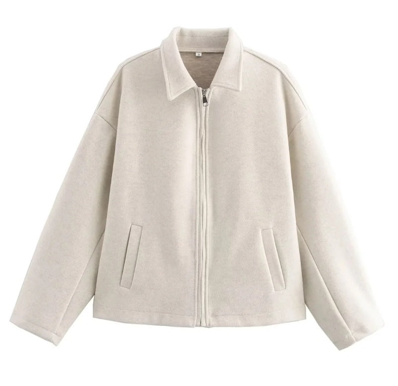 Retro Women's Long Sleeve Loose Fit Jacket